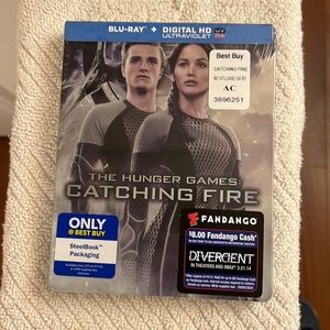 The Hunger Games Catching Fire DVD Blu-Ray + Digital HD Ultraviolet 146 min